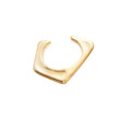 Irregular Geometric Smooth Alloy Open Bangle Minimalist Statement Circle Triangle Oval Design view 5