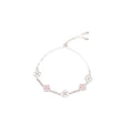 Crystal Rhinestone Flower Adjustable Bangle Fashion OL Light Luxury Bracelet Jewelry view 5