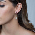 French Style Geometric Imitation Pearl Drop Earrings For Women, Elegant Lady Formal Dress Jewelry view 3