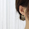 Tassel Wheat Ear Drop Earrings With Inlaid Zircon, Elegant Evening Dress Jewelry Accessories view 3