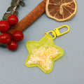 PVC Glitter Star Keychain Transparent Sequin Bag Charm Gift view 6