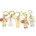 Metal Omamori Blessing Plaque Keychain For Bag Charm Gift view 5