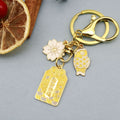Metal Omamori Blessing Plaque Keychain For Bag Charm Gift view 6