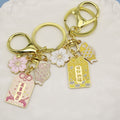 Metal Omamori Blessing Plaque Keychain For Bag Charm Gift view 3
