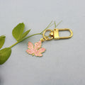 Zinc Alloy Enamel Maple Leaf Keychain Thanksgiving Gift view 4