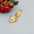 Alloy Butterfly Flower Keychain Bag Charm view 6