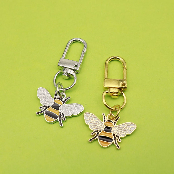 Metal Bee And Honeycomb Keychain Car Key Ring Gift