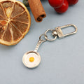 Metal Frying Pan Egg Keychain Bag Charm view 6