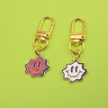 Zinc Alloy Punk Smiley Face Keychain For Bag Charm view 1
