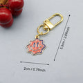 Zinc Alloy Punk Smiley Face Keychain For Bag Charm view 2