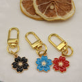 Metal Cherry Blossom Keychain Bag Charm Gift view 3
