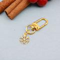 Metal Snowflake Keychain Decorative Key Ring Gift view 6