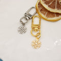 Metal Snowflake Keychain Decorative Key Ring Gift view 4