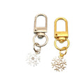 Metal Snowflake Keychain Decorative Key Ring Gift view 5