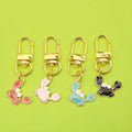 Zinc Alloy Enamel Crab Keychain Ocean Bag Charm Gift view 1