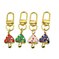 Zinc Alloy Colorful Enamel Mushroom Keychain Bag Charm Accessory view 5