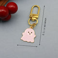 Zinc Alloy Colorful Halloween Ghost Keychain Bag Charm Gift view 2