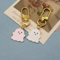Zinc Alloy Colorful Halloween Ghost Keychain Bag Charm Gift view 4