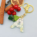 Beige Letter Keychain with White Tassel Gift view 6