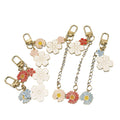 Metal Floral Letter Keychain Phone Case Bag Charm Gift view 5