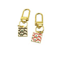 Metal Lucky Plaque Woven Keychain Bag Charm view 5