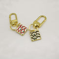 Metal Lucky Plaque Woven Keychain Bag Charm view 3