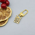 Metal Lucky Plaque Woven Keychain Bag Charm view 6