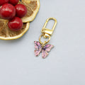 Alloy Colorful Butterfly Keychain DIY Accessory view 6