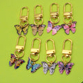 Alloy Colorful Butterfly Keychain DIY Accessory view 1