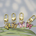 Alloy Colorful Butterfly Keychain DIY Accessory view 4
