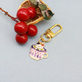 Zinc Alloy Enamel Cup Cat Keychain Phone Bag Charm Gift view 6