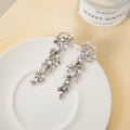 Luxury Irregular Gold Alloy Coral Branch Pearl Long Statement Drop Stud Earrings view 4