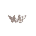 Copper Zircon Hollow Butterfly Clip-on Earrings No Piercing Fashion OL Ear Cuffs For Women view 5