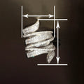 Irregular Ribbon Exaggerated Multi Layer Line Design Ring, Luxury Statement Jewelry view 4