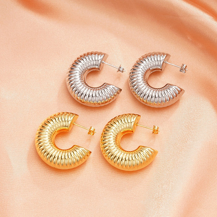 Fashion U-Shaped Ear Cuff French Style Elegant Clip Earrings For Women Trendy B2B Jewelry