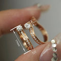 Fashion U Shaped Zircon Earrings For Women, Light Luxury Minimalist Designer Jewelry view 4