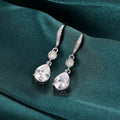 Luxury Bridal Jewelry Set With Water Drop Earrings And Necklace For Wedding Banquet Accessories view 3