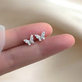 Korean Japanese Forest Style Delicate Butterfly Adjustable Open Ring For Women Sweet Niche Jewelry view 3