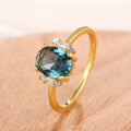 Light Luxury Oval Ring For Women, Vintage Palace Style Fashion Statement Jewelry view 3