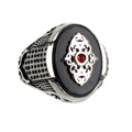 Dark Vintage Heavy Relief Ring For Women, Niche Three Dimensional Statement Jewelry view 3
