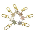 Metal Christmas Snowflake Dangle Keychain Bag Charm Gift for Holiday view 5
