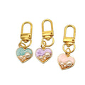 Metal Crystal Heart Jewelry Keychain Bag Charm Gift for Women view 5