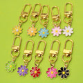 Acrylic Daisy Keychain AirPods Bag Charm view 1