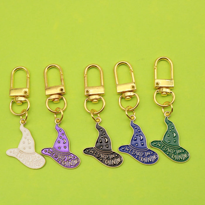 Zinc Alloy Wizard Hat Charm DIY Craft Key Ring