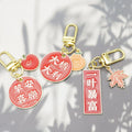Zinc Alloy Cartoon Fruit Keychain Student Bag Charm Gift view 3