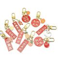 Zinc Alloy Cartoon Fruit Keychain Student Bag Charm Gift view 5