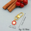 Metal Colorful Flower Keychain Bag Charm view 2