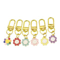 Metal Colorful Flower Keychain Bag Charm view 5
