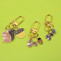 Metal Squirrel Pine Cone Keychain Fashion Bag Charm Gift view 1