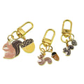 Metal Squirrel Pine Cone Keychain Fashion Bag Charm Gift view 5